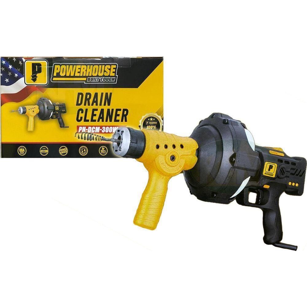 Powerhouse PH-DCM-300W Drain Cleaner / Sink Auger Cleaning Machine - KHM Megatools Corp. Powerhouse PH-DCM-300W Drain Cleaner / Sink Auger Cleaning Machine - KHM Megatools Corp.